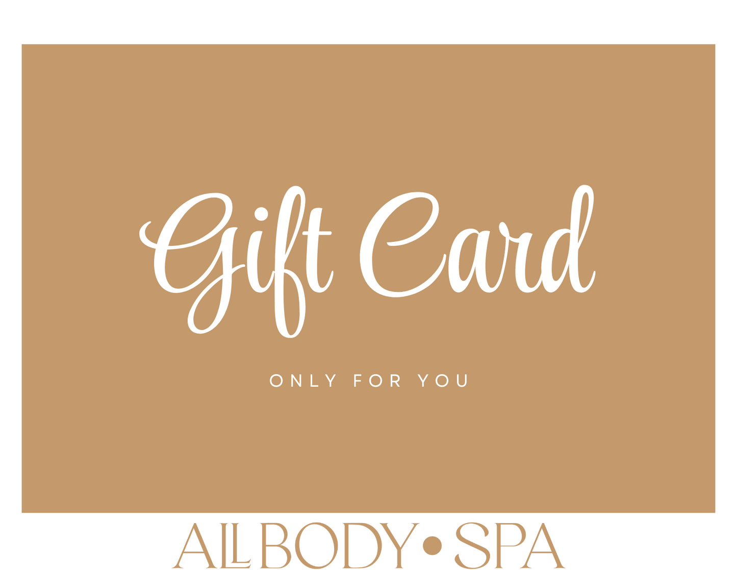 all body spa gift card